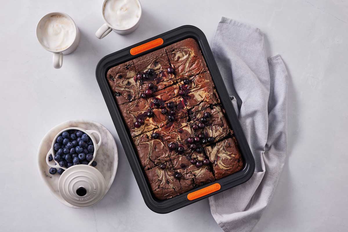 Obstkuchen in Backform von LeCreuset