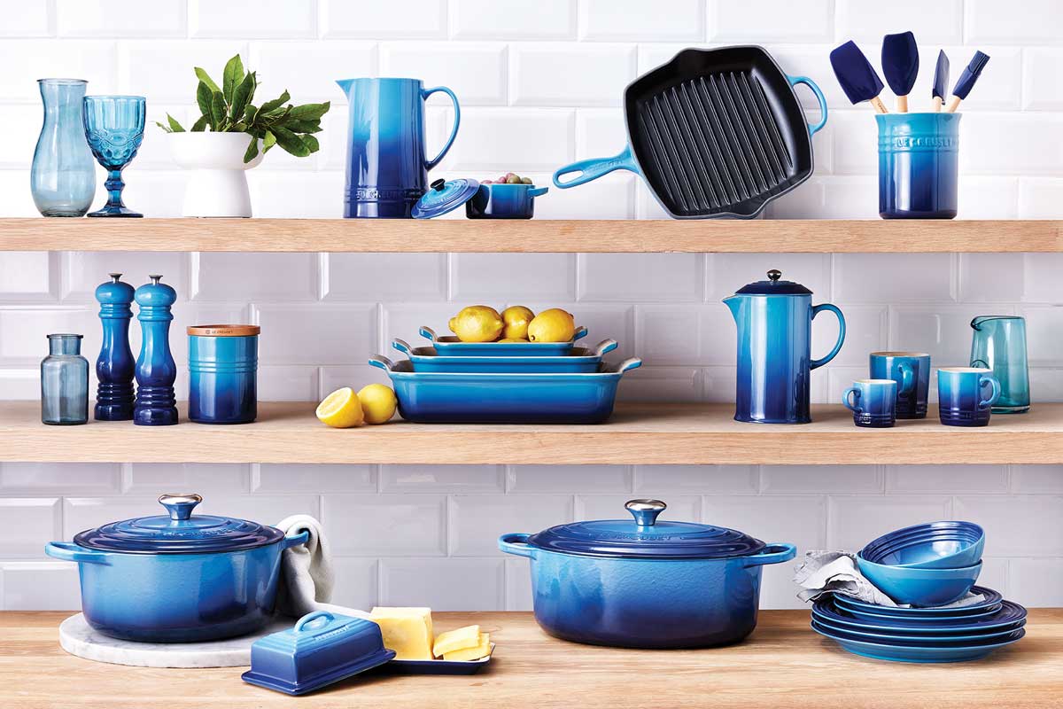 Kochgeschirr in Pastelltoenen von  LeCreuset