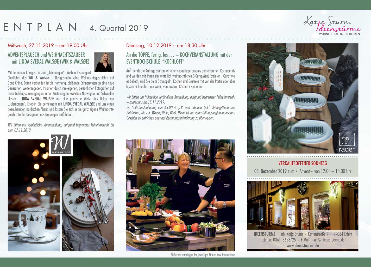 Eventplan 4. Quartal Seite 2