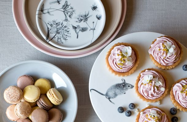 Gebäckteller mit Tiermotiven