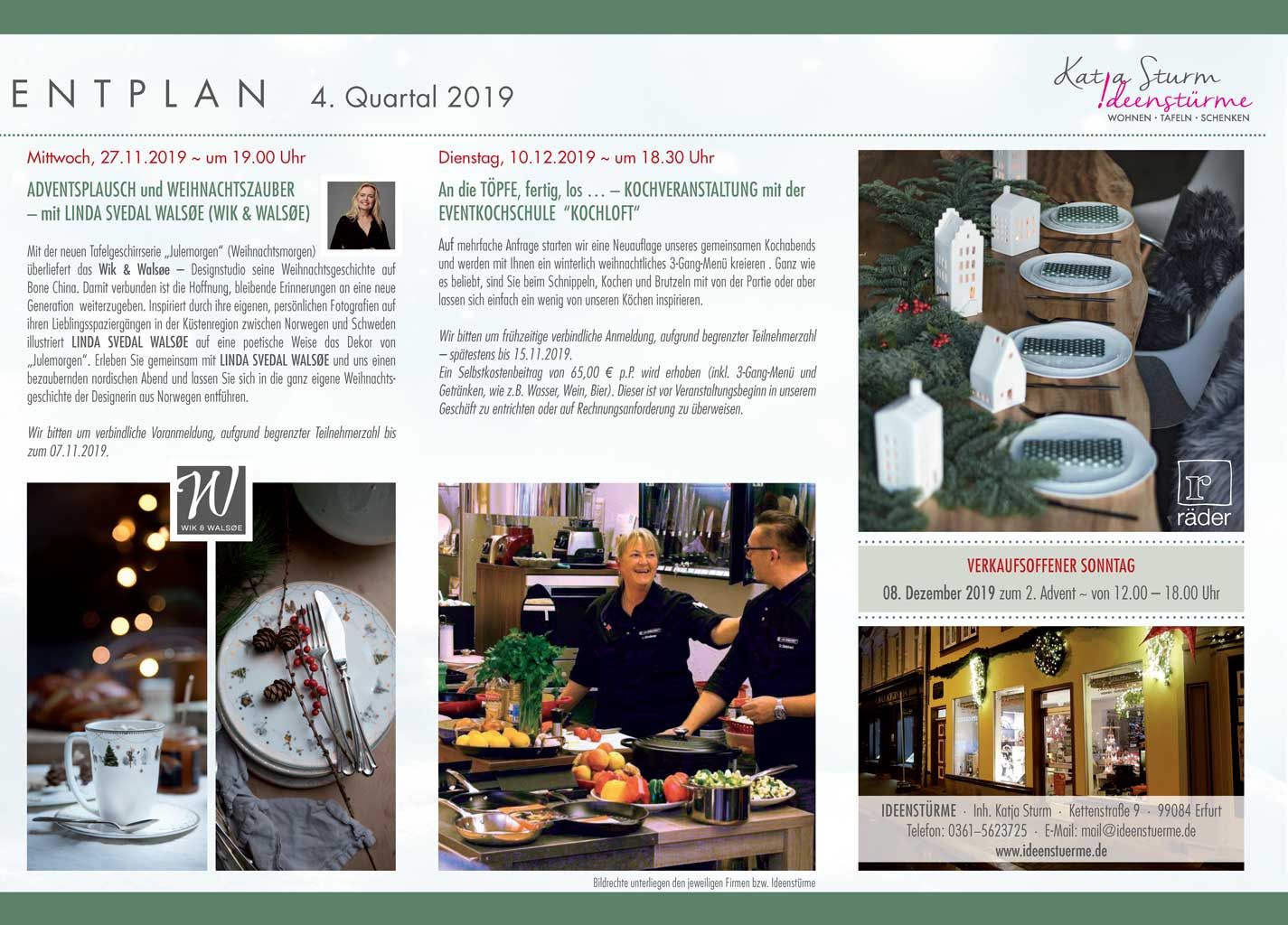 Eventplan 4. Quartal Seite 2